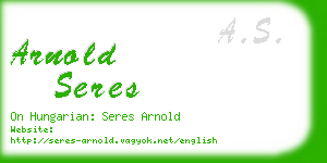 arnold seres business card